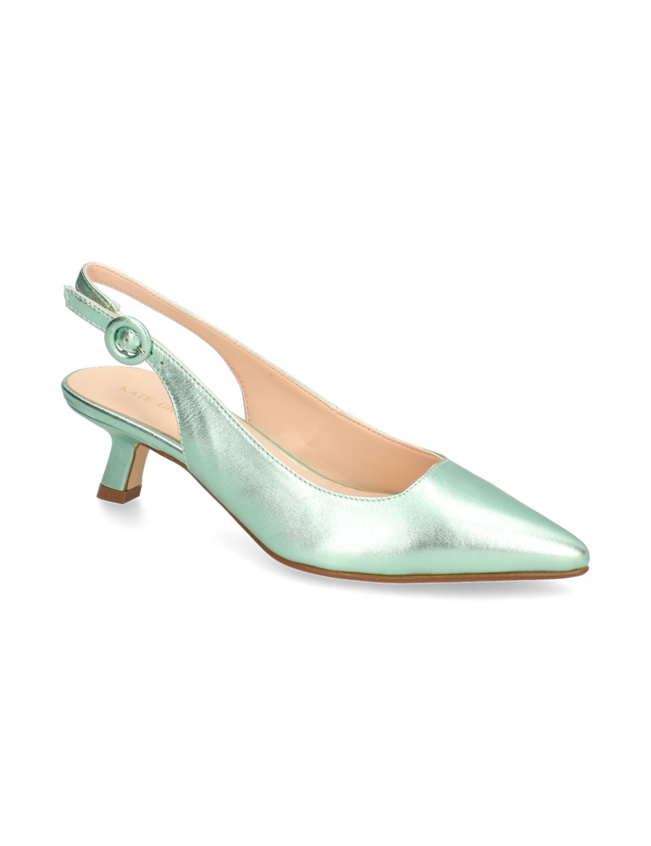 Glattleder Slingpumps