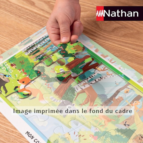 Puzzle-cadre 15 pièces Nathan - T'choupi fête son anniversaire