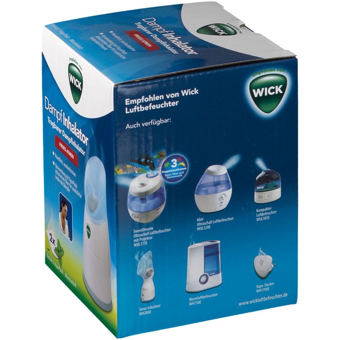 WICK Dampf-Inhalator mit Wick VapoPads®