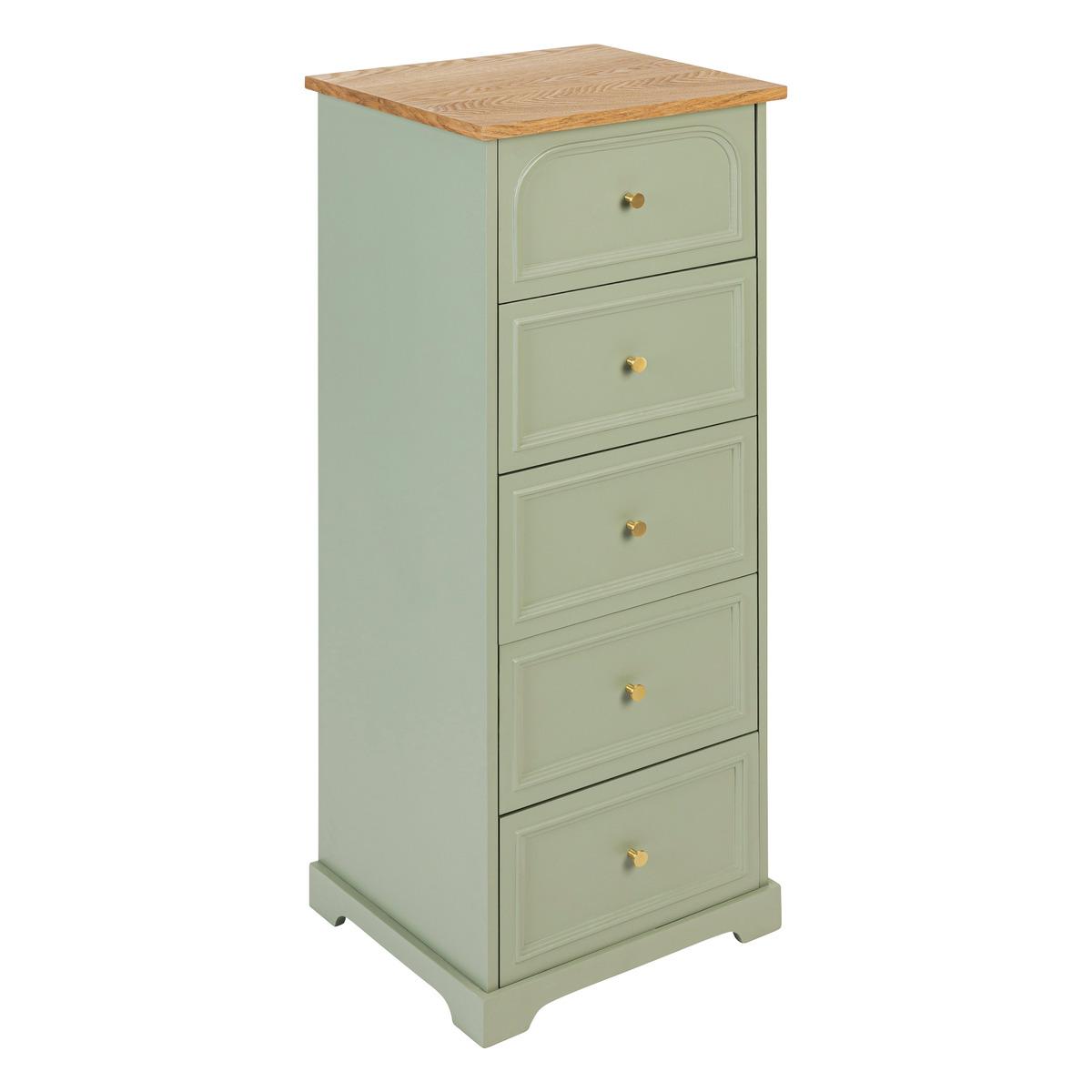 CHIFONNIER 5 TIROIRS MOHEA CELADON