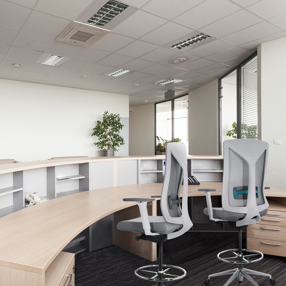 Counterstuhl HALIFAX WORK Stoff/Netzstoff mit Armlehnen (höhenverstellbar) hjh OFFICE