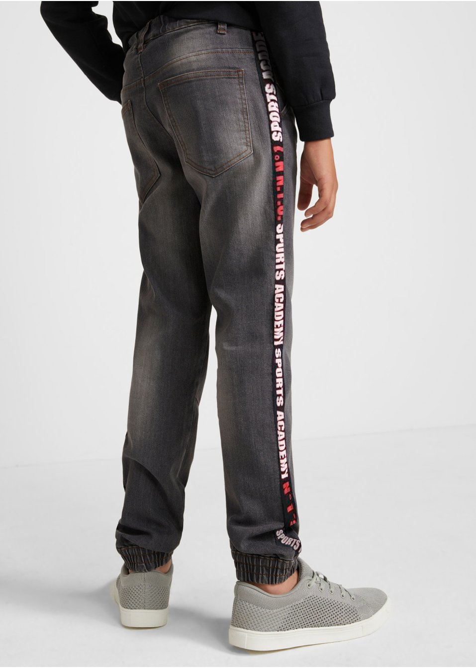 Jogg-jean garçon avec galon, Slim Fit