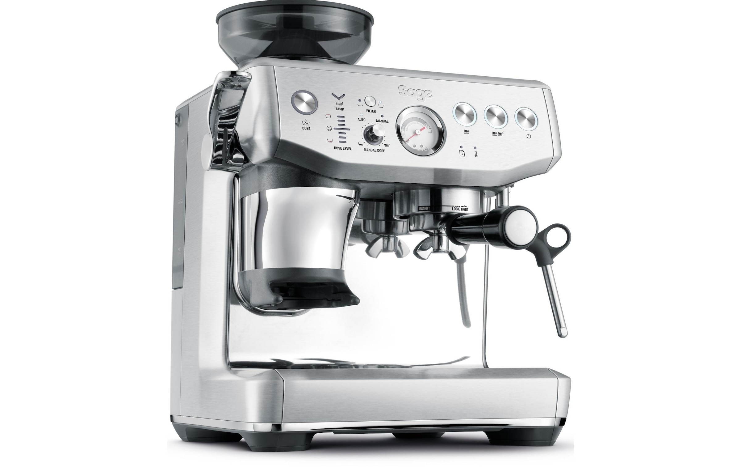 Sage Siebträgermaschine »Barista Impress Stain.steel«