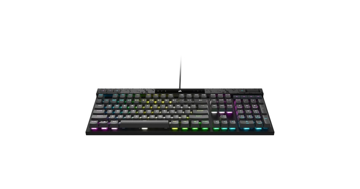 CorsairK70 MAX RGB, gaming toetsenbord  (Zwart, US lay-out, Corsair MGX, RGB leds, PBT double-shot)