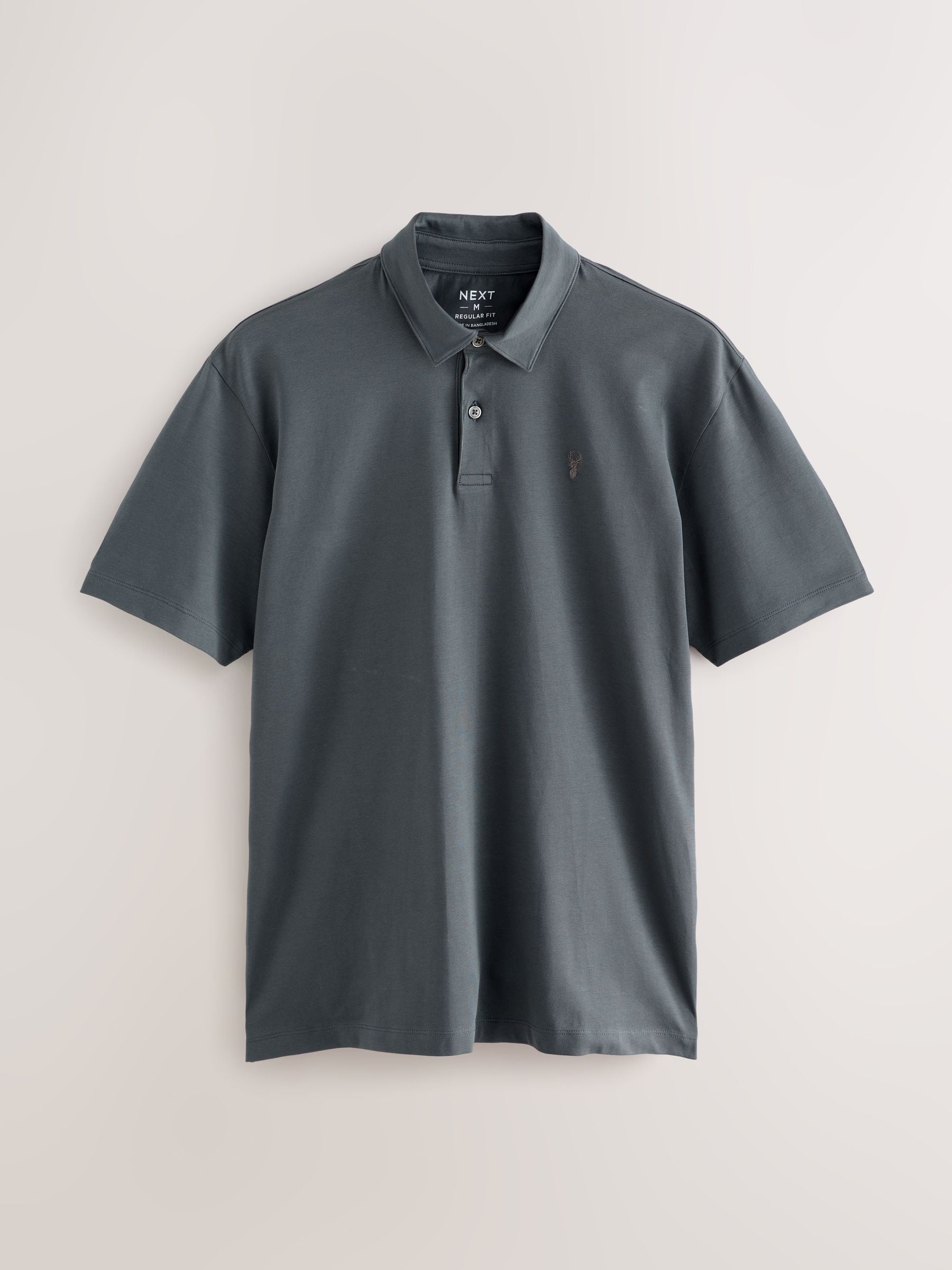 Bordeauxrood/antracietgrijs/Ecru Crème - Set van 3 jersey poloshirts met korte mouwen