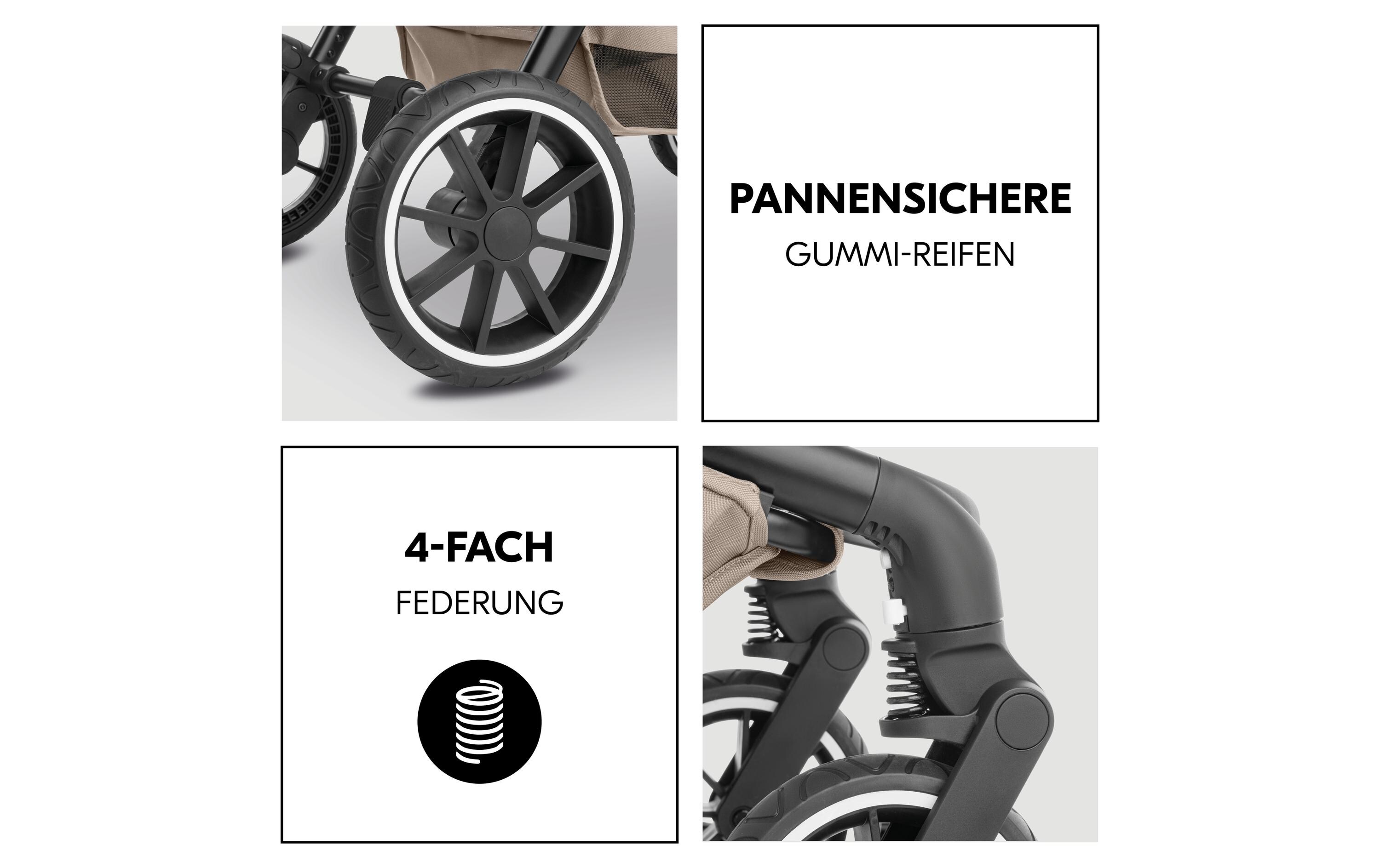 Kinderwagen Move N Care Set Mocha<br>Multifunktionales Kinderwagen-Set