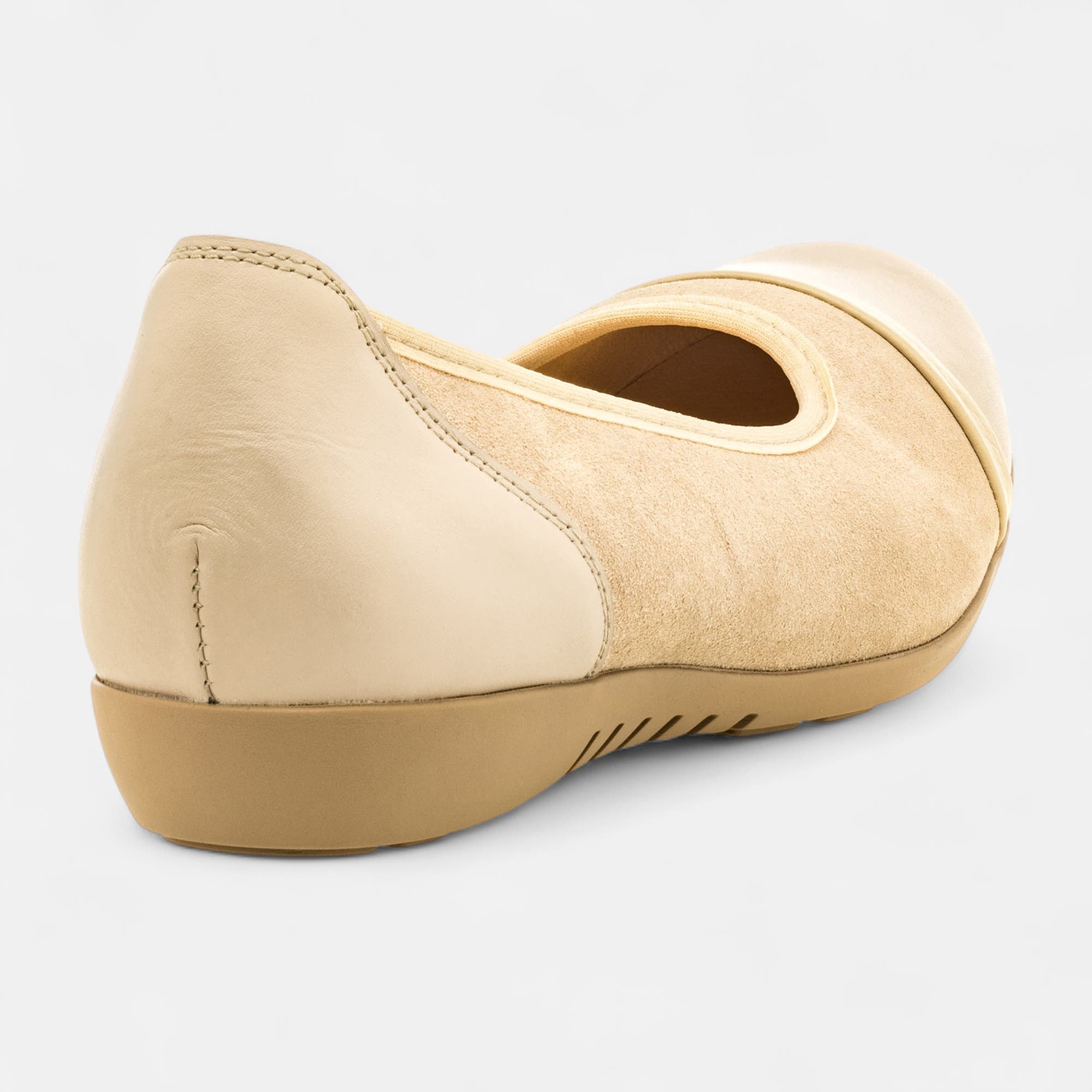 Escarpins pieds sensibles Femme en cuir beige