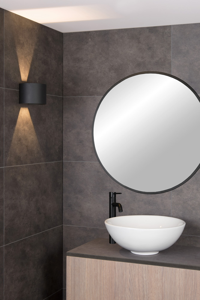Lucide Axi wandspot rond 3.5W zwart