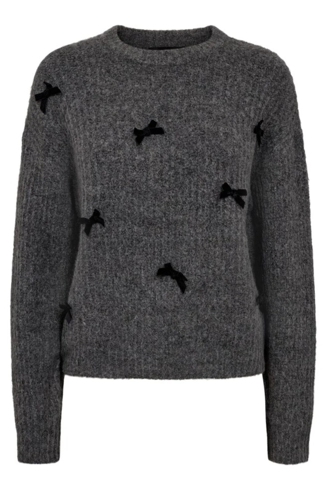 Liberte Fro-Bow-Pullover dark grey