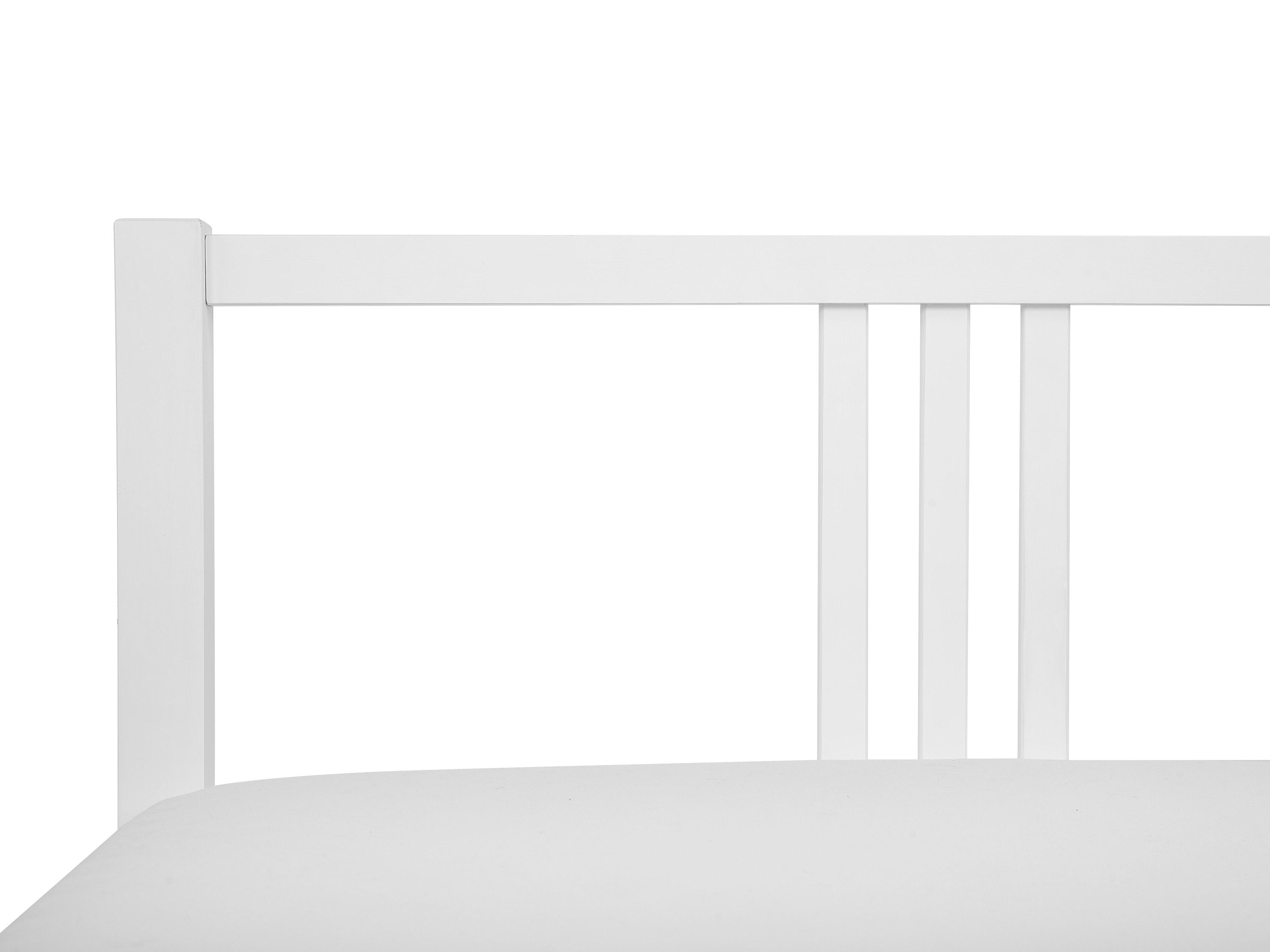 Bed Dennenhout VANNES 90 x 200 cm Wit