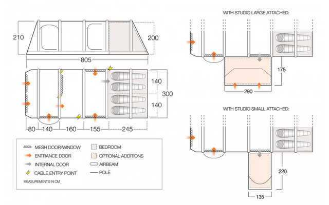 Vango Anantara IV Air TC 450XL Familienzelt für 4 Personen