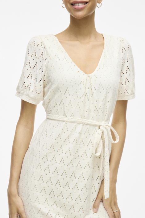 Vila beige dames jurk
