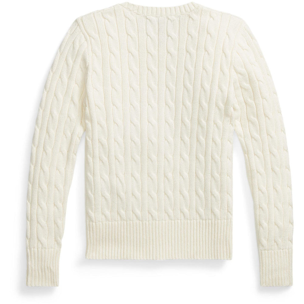 Køb Polo Ralph Lauren Warm White W/Hint Of Pink Girl Pullover