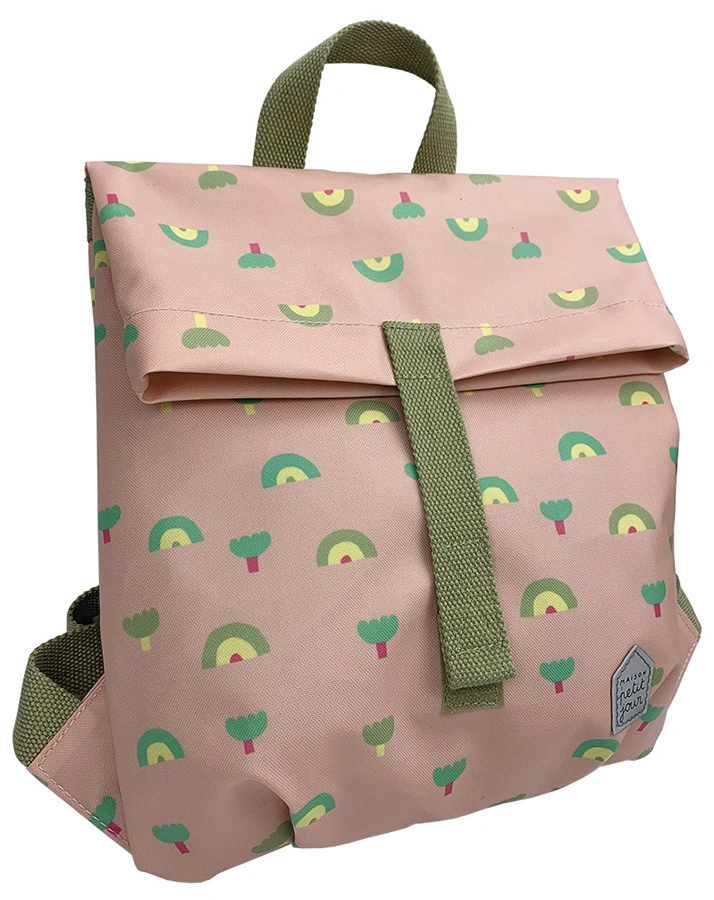 Kinder-Rucksack REGENBOGEN – MINI KURIER (32x29x3) in rosa