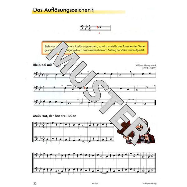 Horst Rapp Verlag Posaune lernen mit Spaß 1