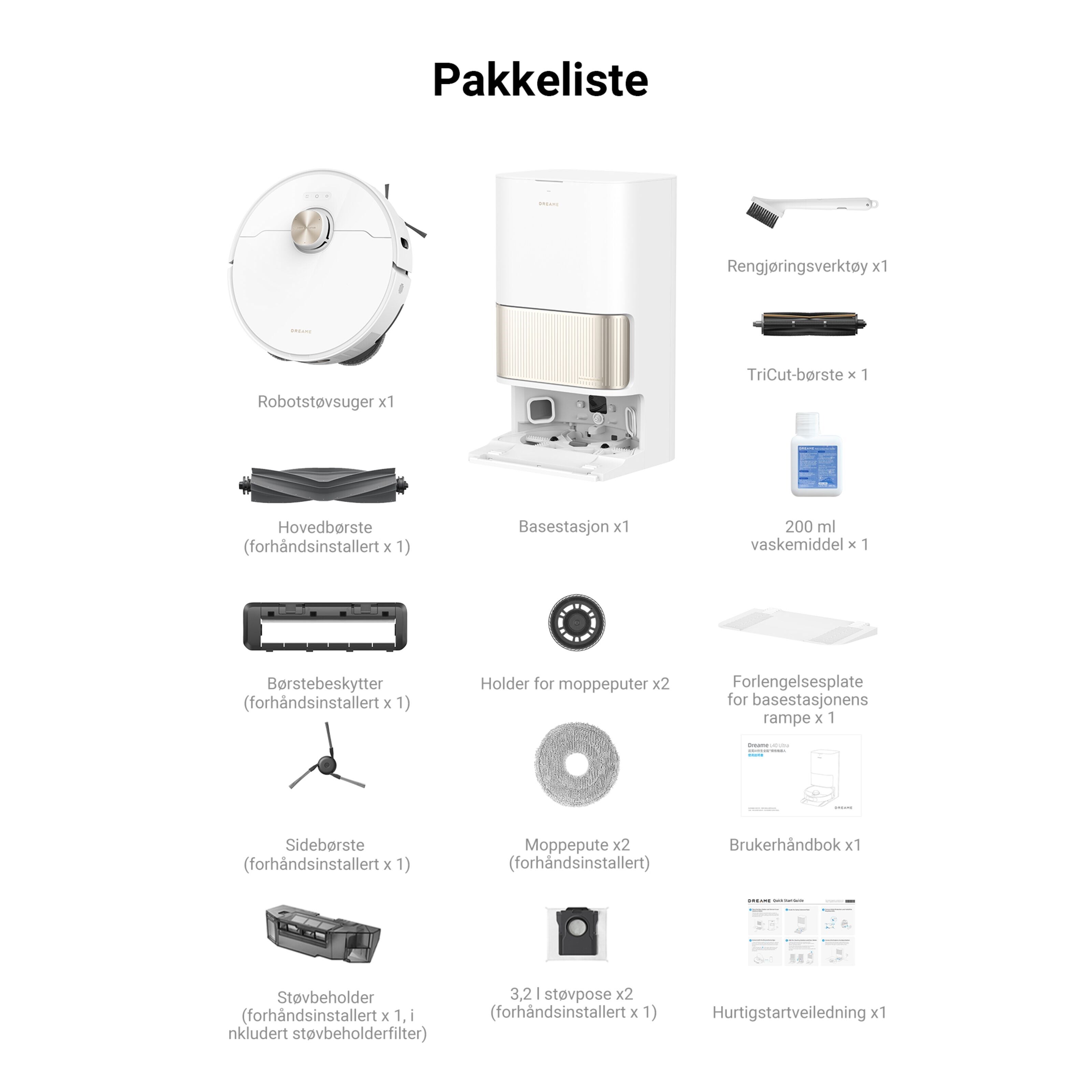 Dreame L40 Ultra Robotstøvsuger