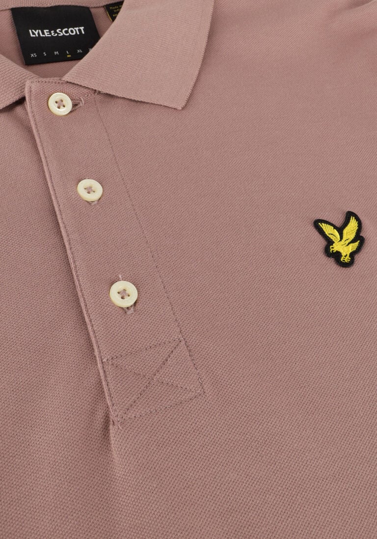 LYLE & SCOTT roze lyle & scott polo plain polo shirt