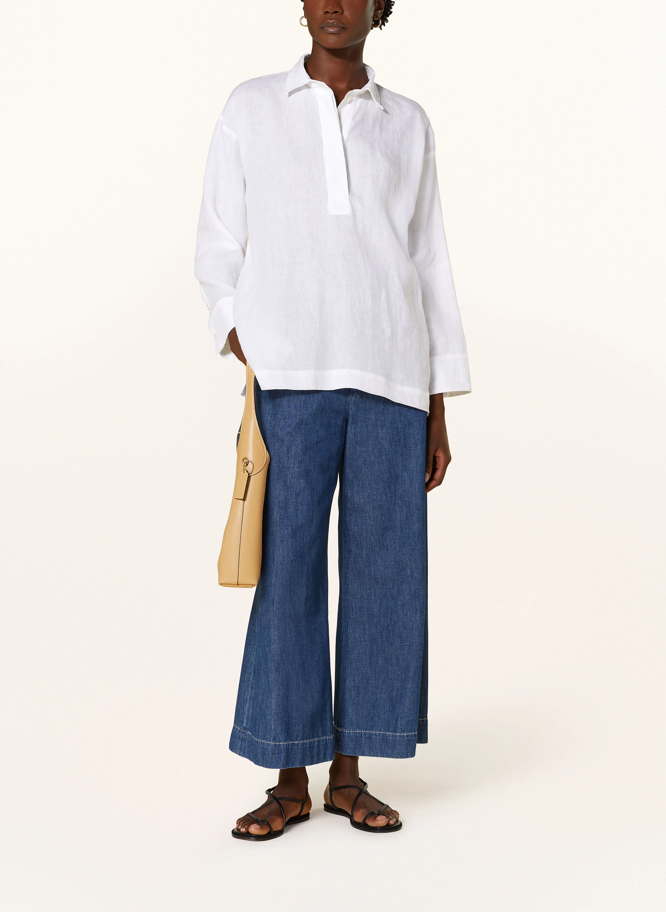 S Max Mara Oversized-Blusenshirt VARESE aus Leinen