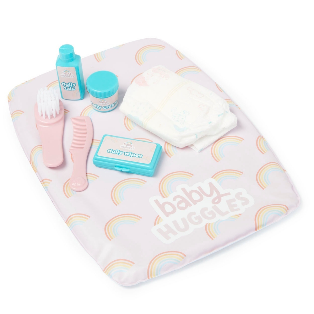 Baby Huggles Puppen-Wickelmatten-Set