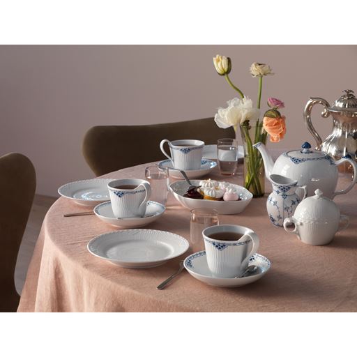 Royal Copenhagen Halvblonde Desserttallerken, Ø19 cm