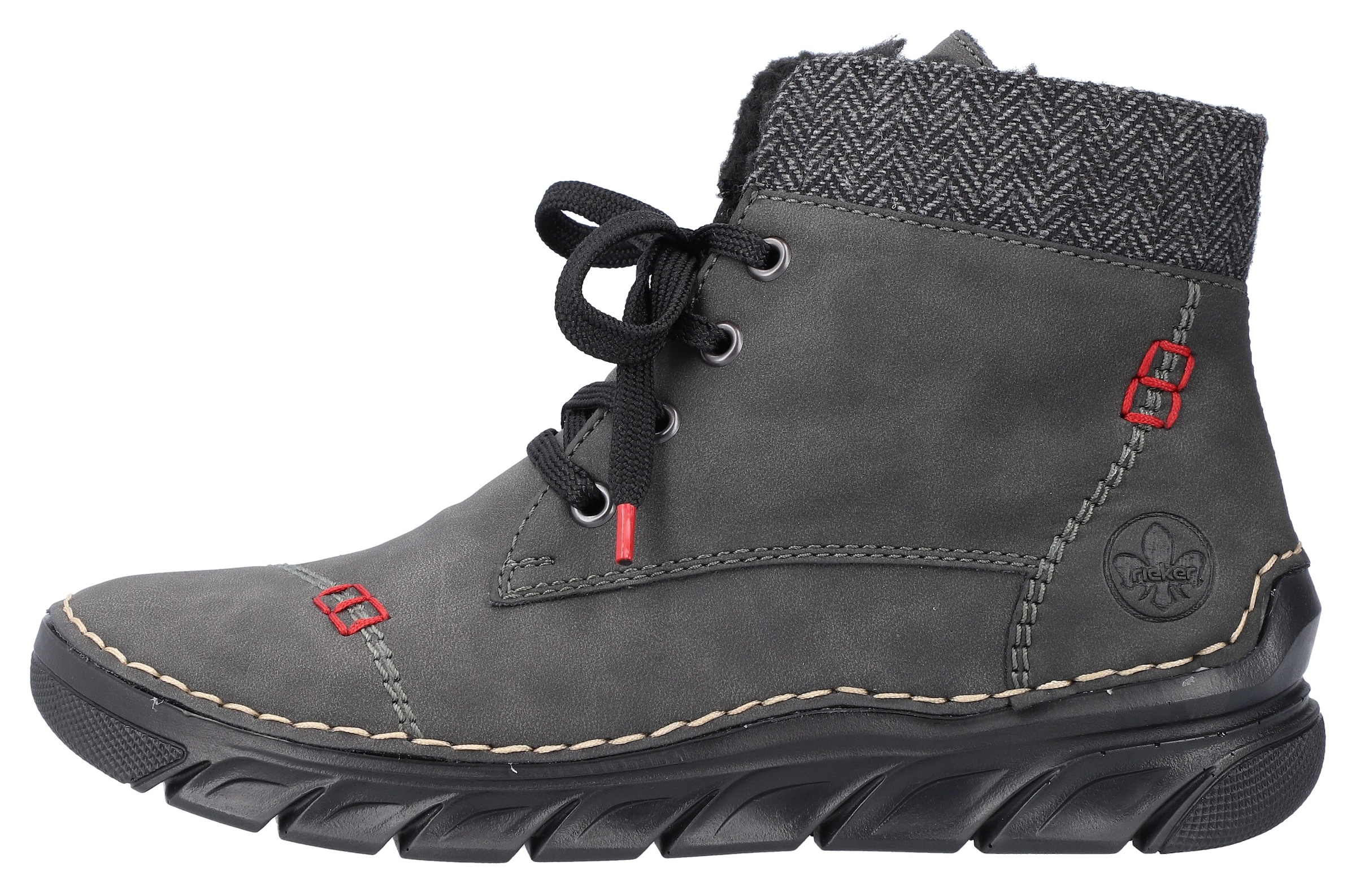 Rieker Winterboots  Schnürboots, Stiefelette, Casual-Boots mit softem Schaftrand