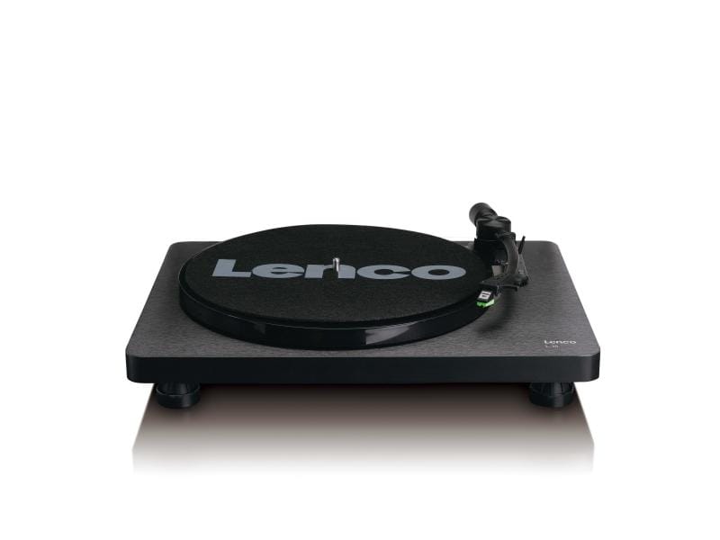 Lenco Plattenspieler L-30 Schwarz Plattenspieler mit integriertem Stereo-Vorverstärker