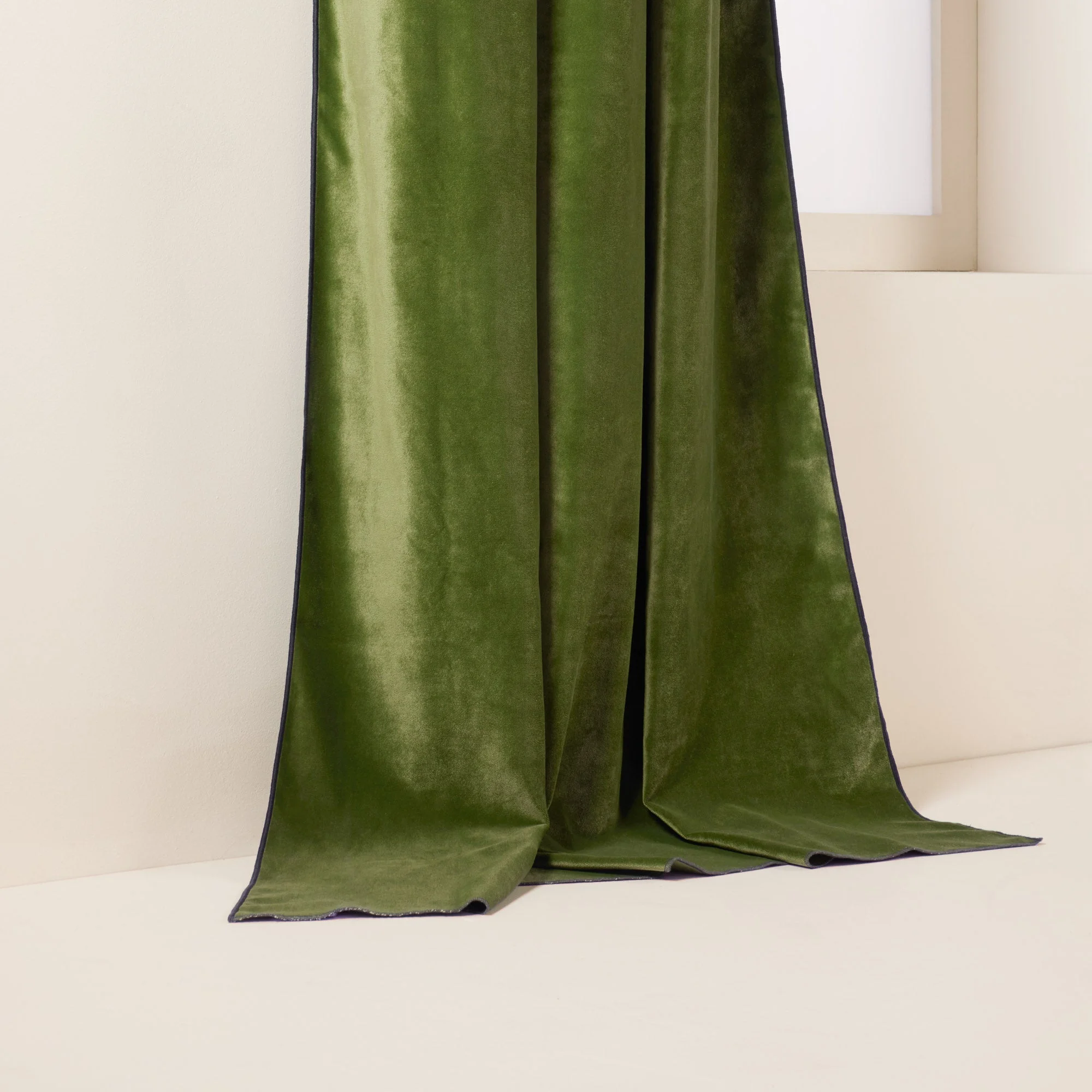 DARIO - Rideau à oeillets noirs | Vert