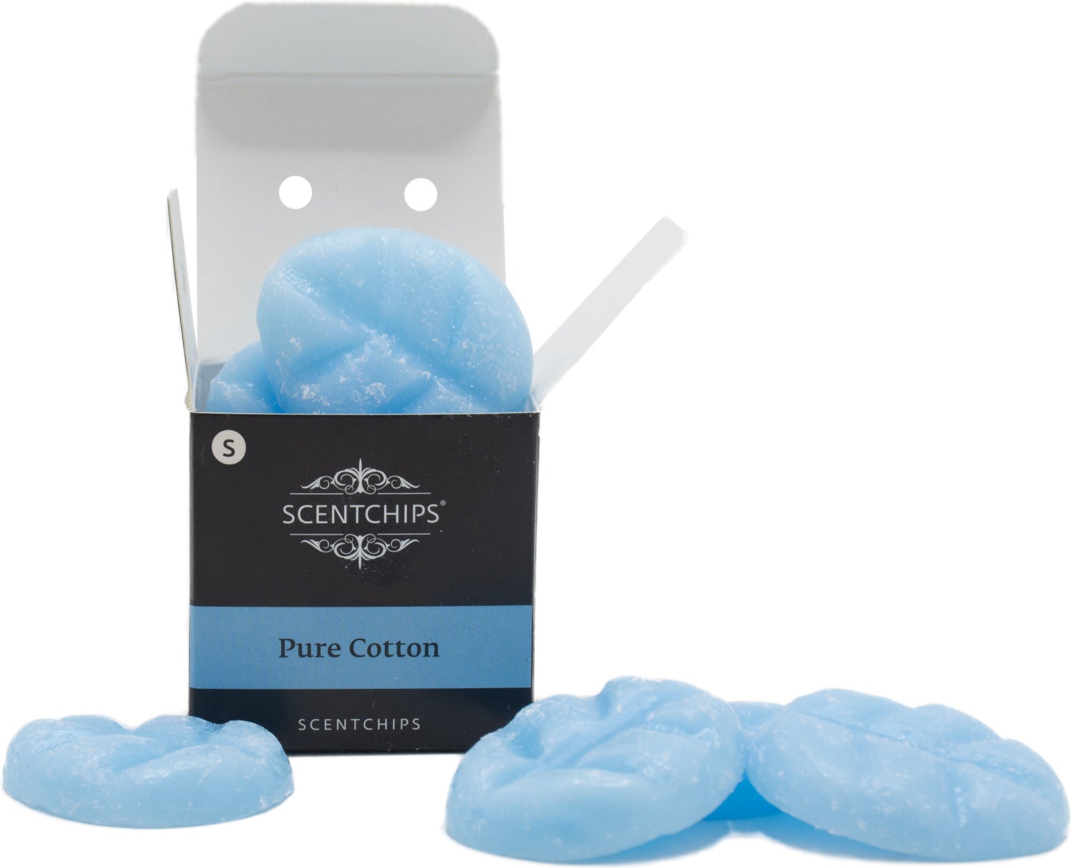 ScentChips geurwax Pure Cotton blauw 8 stuks