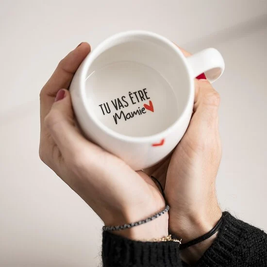 Tasse Annonce Grossesse   Tu vas être Mamie        de               Maïka