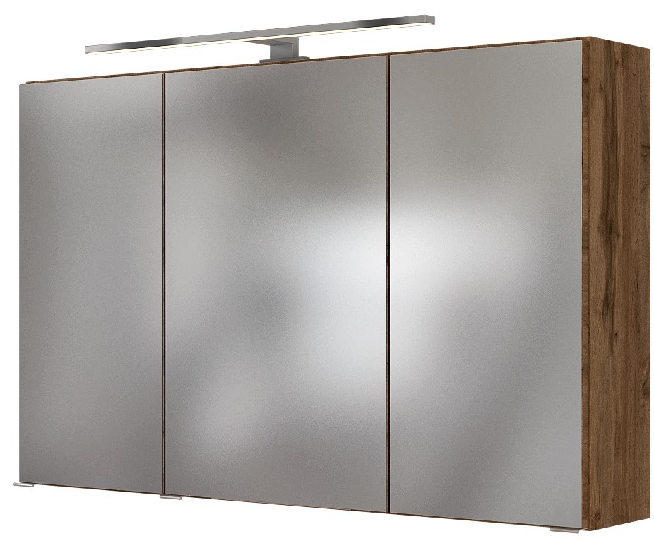 3D-Spiegelschrank BAABE - Wotaneiche - 100 cm breit