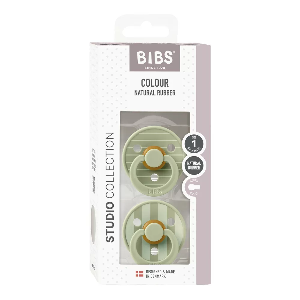 BIBS Studio Colour Pin Latex Sage Mix 2 pak - Flere størrelser