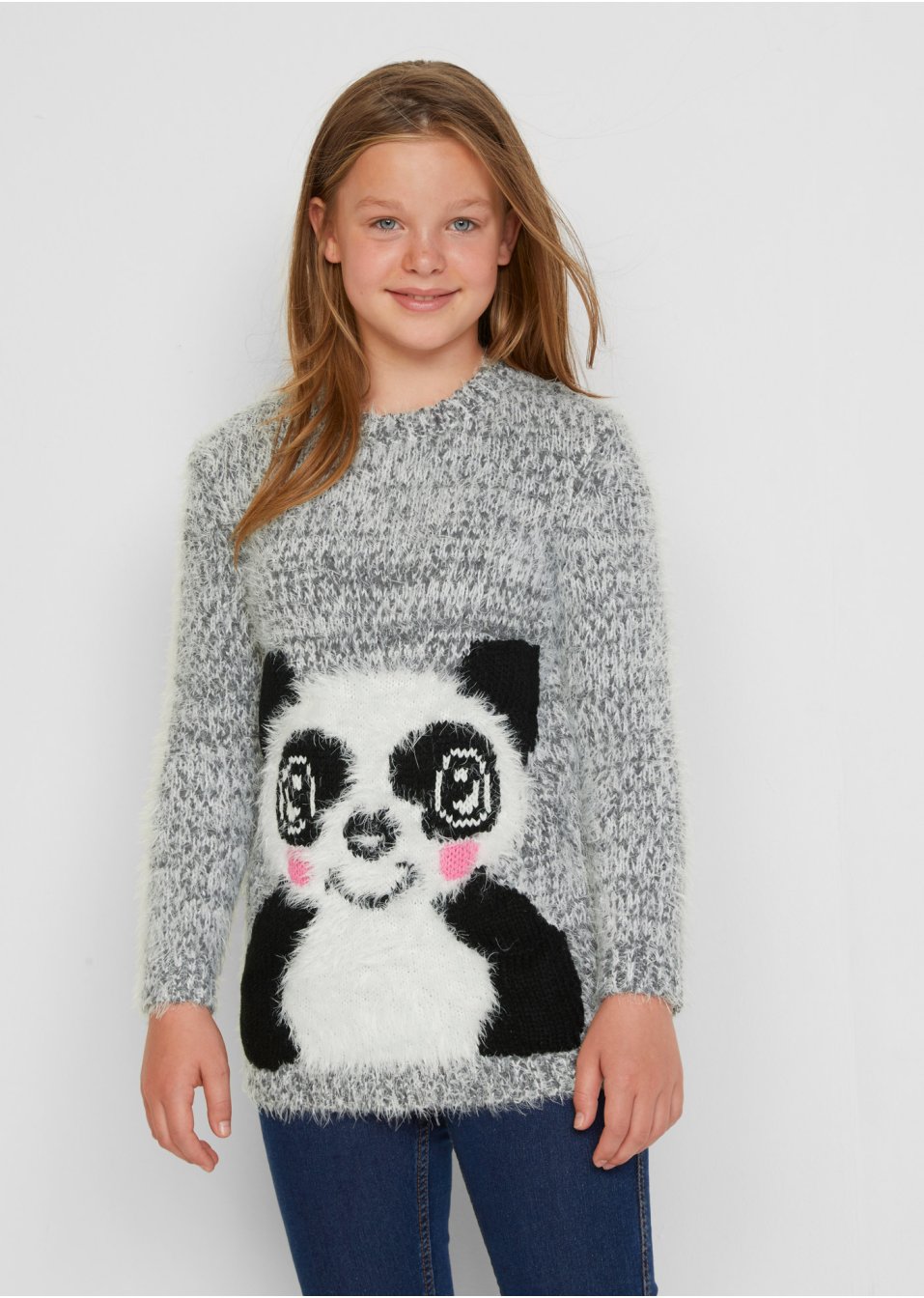 Pull en maille duveteuse