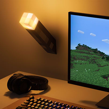 Minecraft Torch lampe - brun