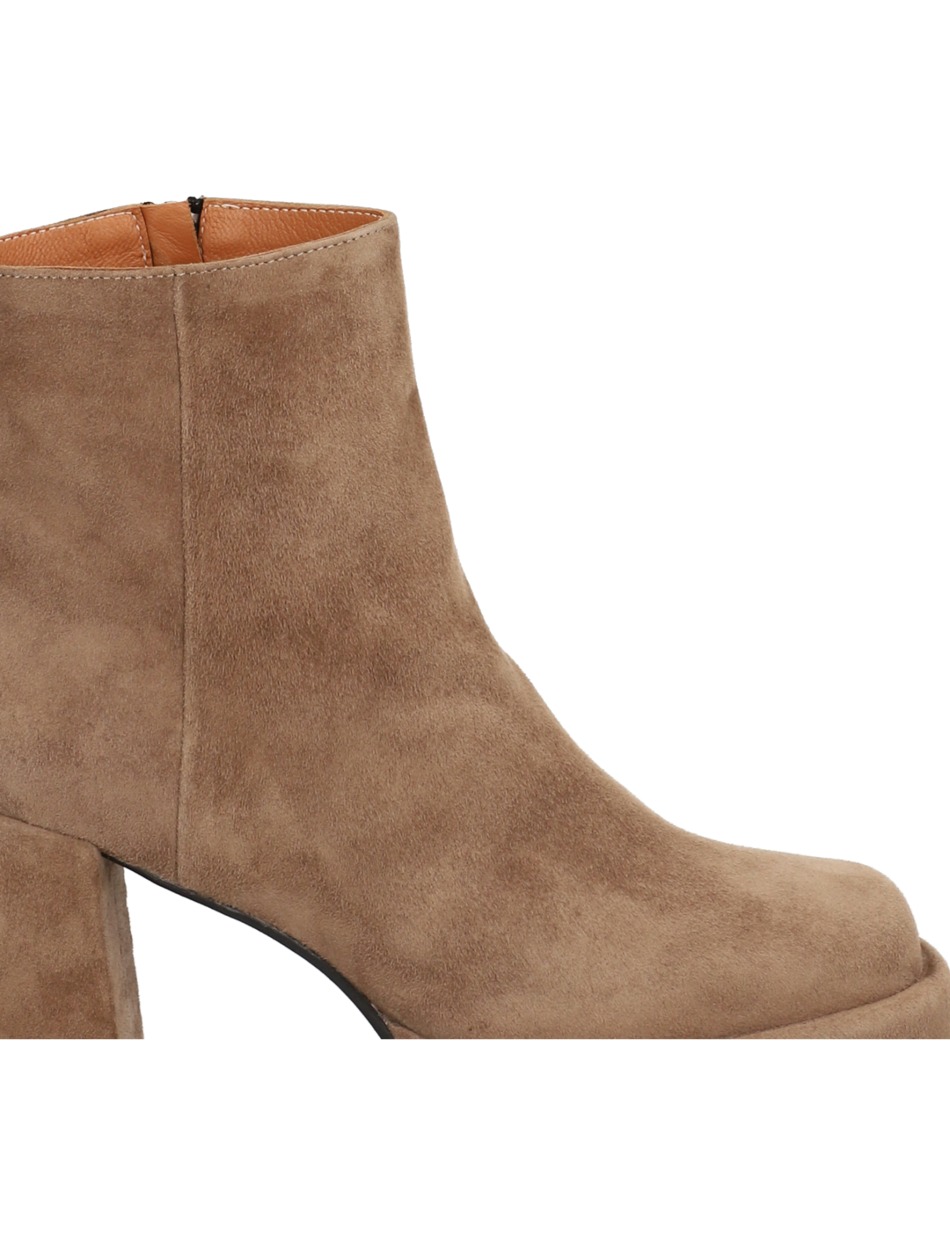 Veloursleder Stiefelette