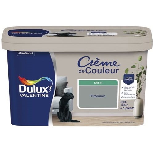Peinture 2.5 L Crème de Couleur Satin - Titanium