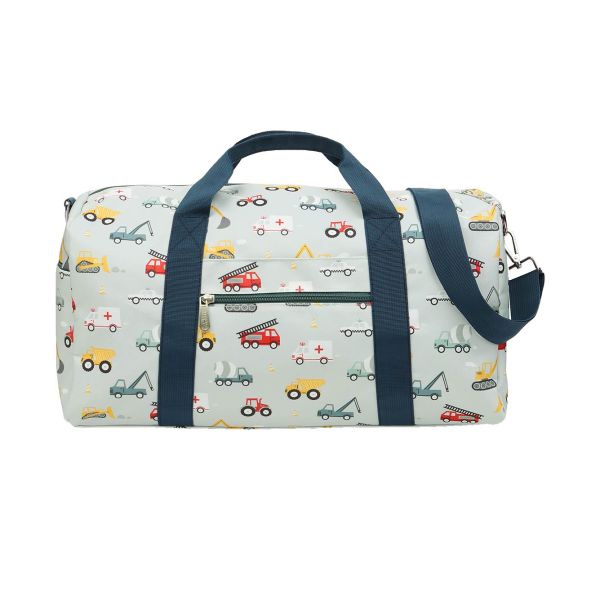 A Little Lovely Company Weekendtas - Vehicles - Lichtblauw