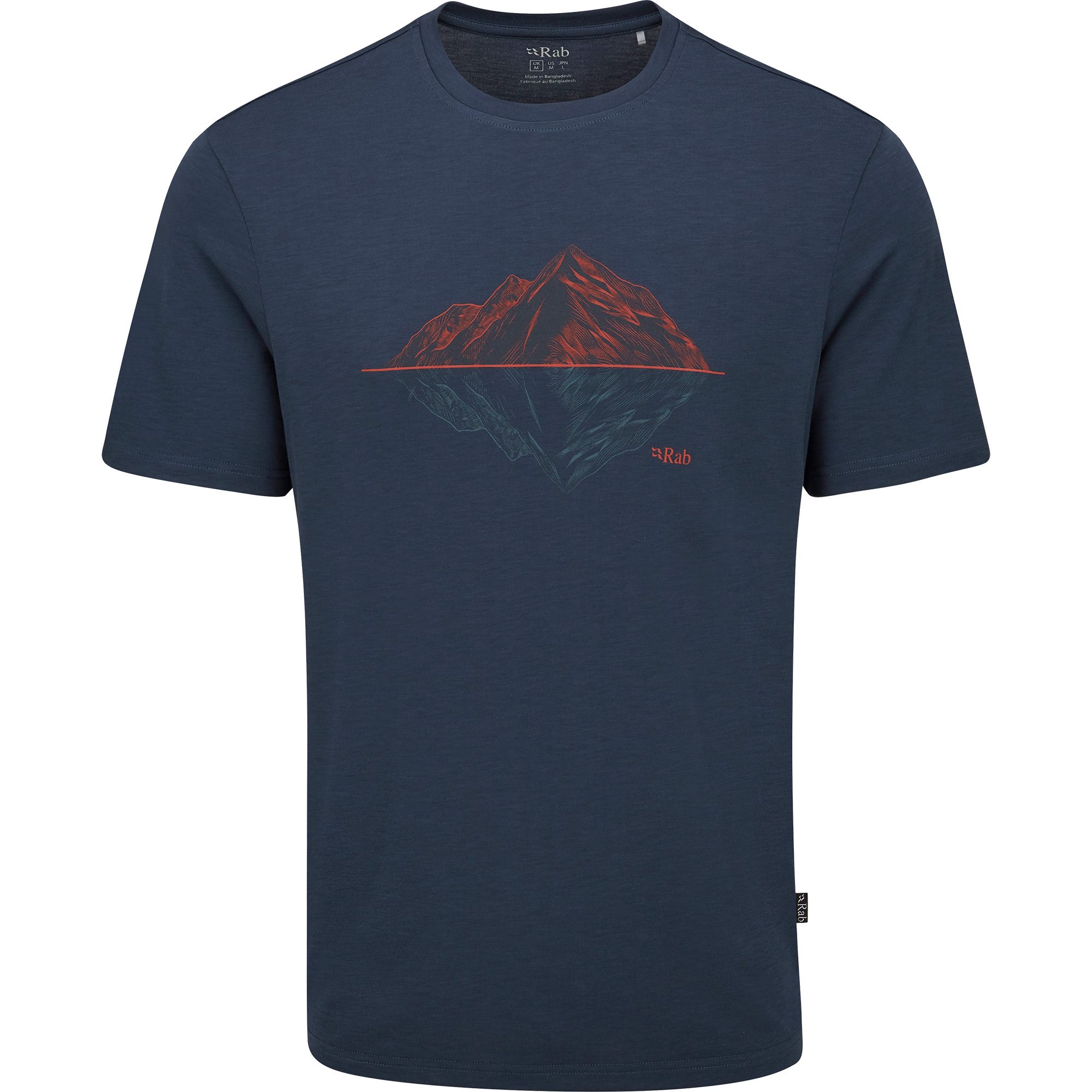 RAB Crimp Reflection T-Shirt Herren tempest blue