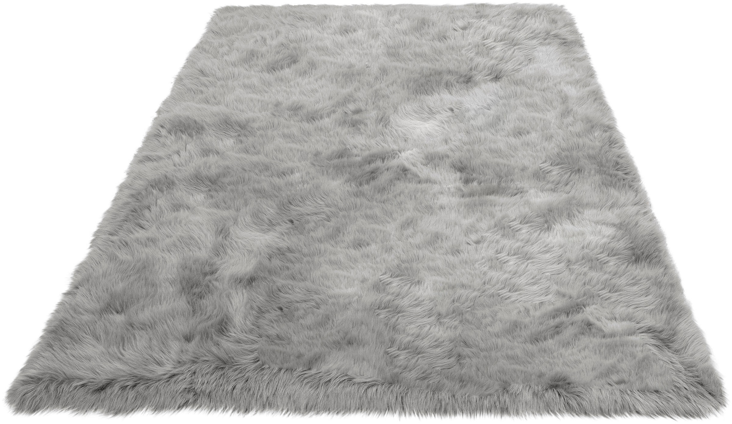 my home Hochflor-Teppich »Valeria, Fellteppich, kuschelig, flauschig« rechteckig 60 mm Höhe Kunstfell, weiche Teppiche, Wohnzimmer, Schlafzimmer, Esszimmer