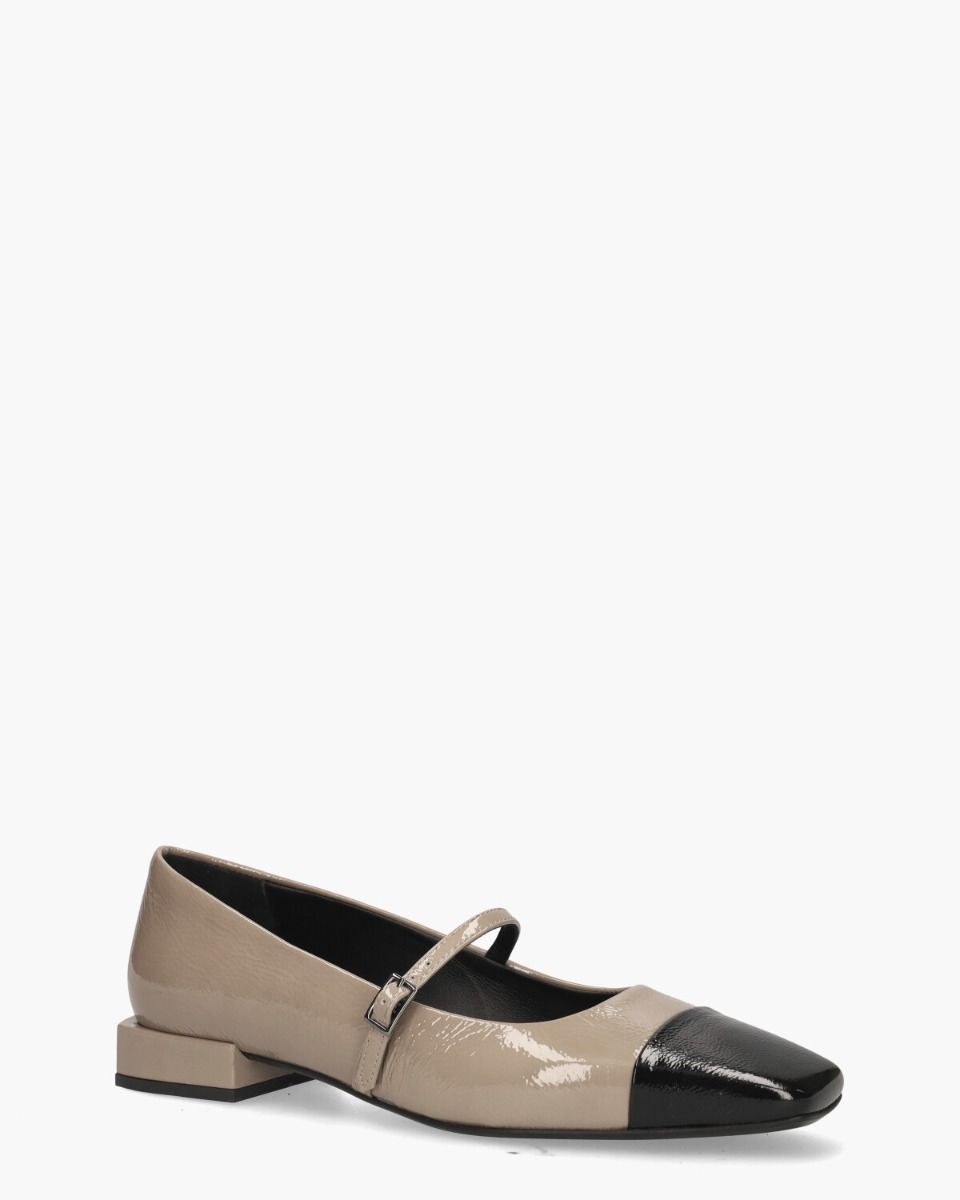Gioia Varleen Taupe/Zwart Damesballerina's