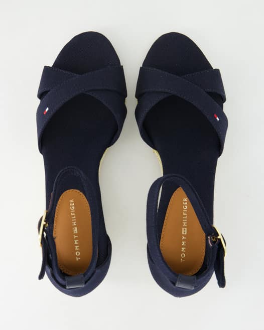 Tommy Hilfiger FLAG CRISS-CROS MID WEDGE ESPA Sandalen in Blau