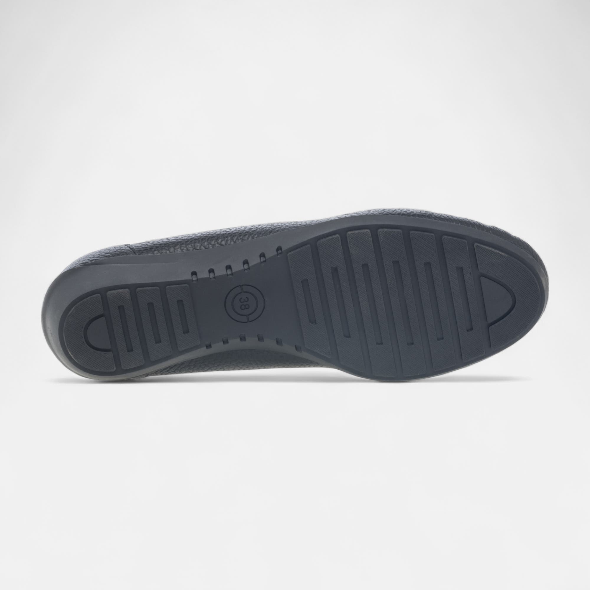 Mocassins pieds sensibles Femme en cuir noir