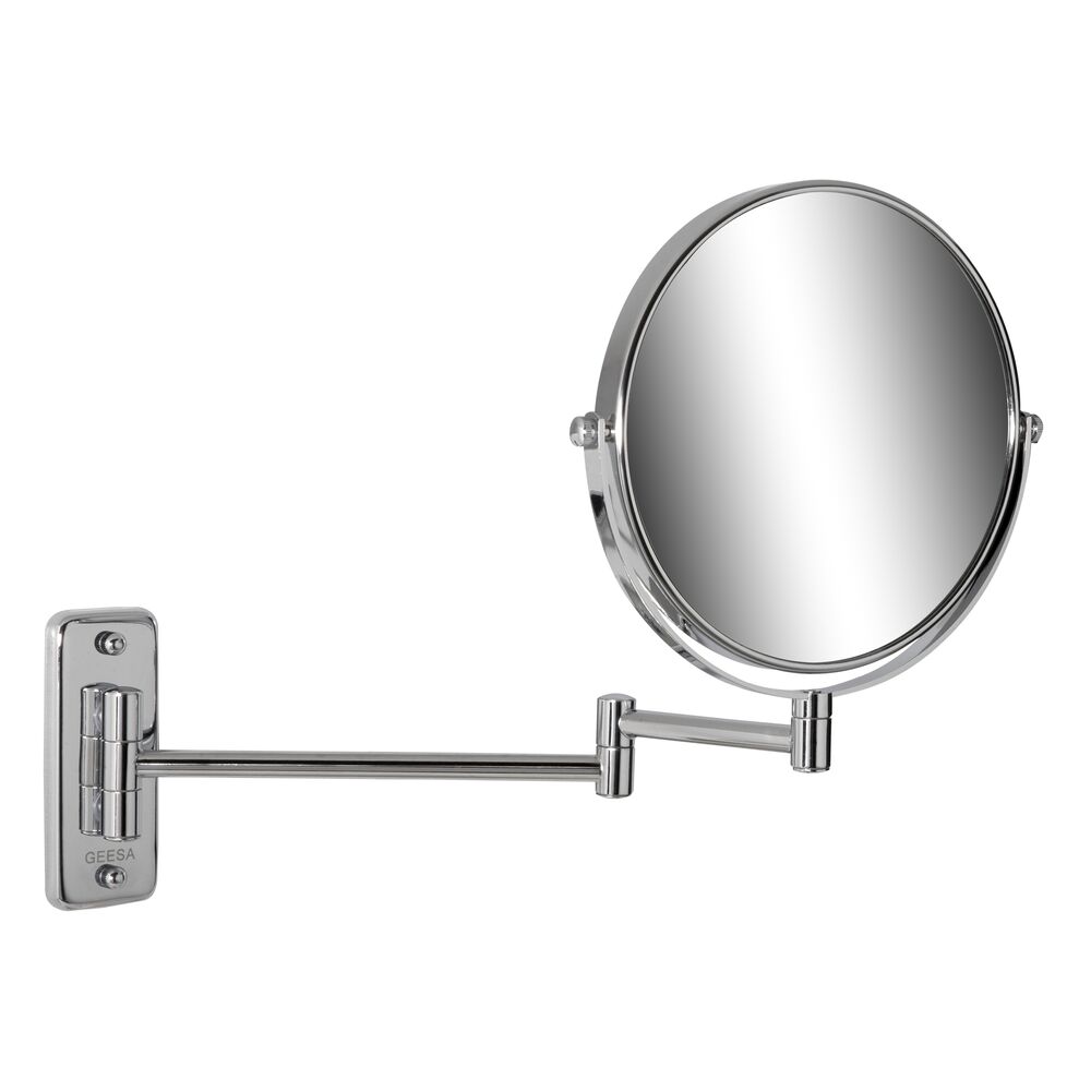 Geesa Mirror scheerspiegel 2-armig 5x vergrotend ø 200 mm chroom