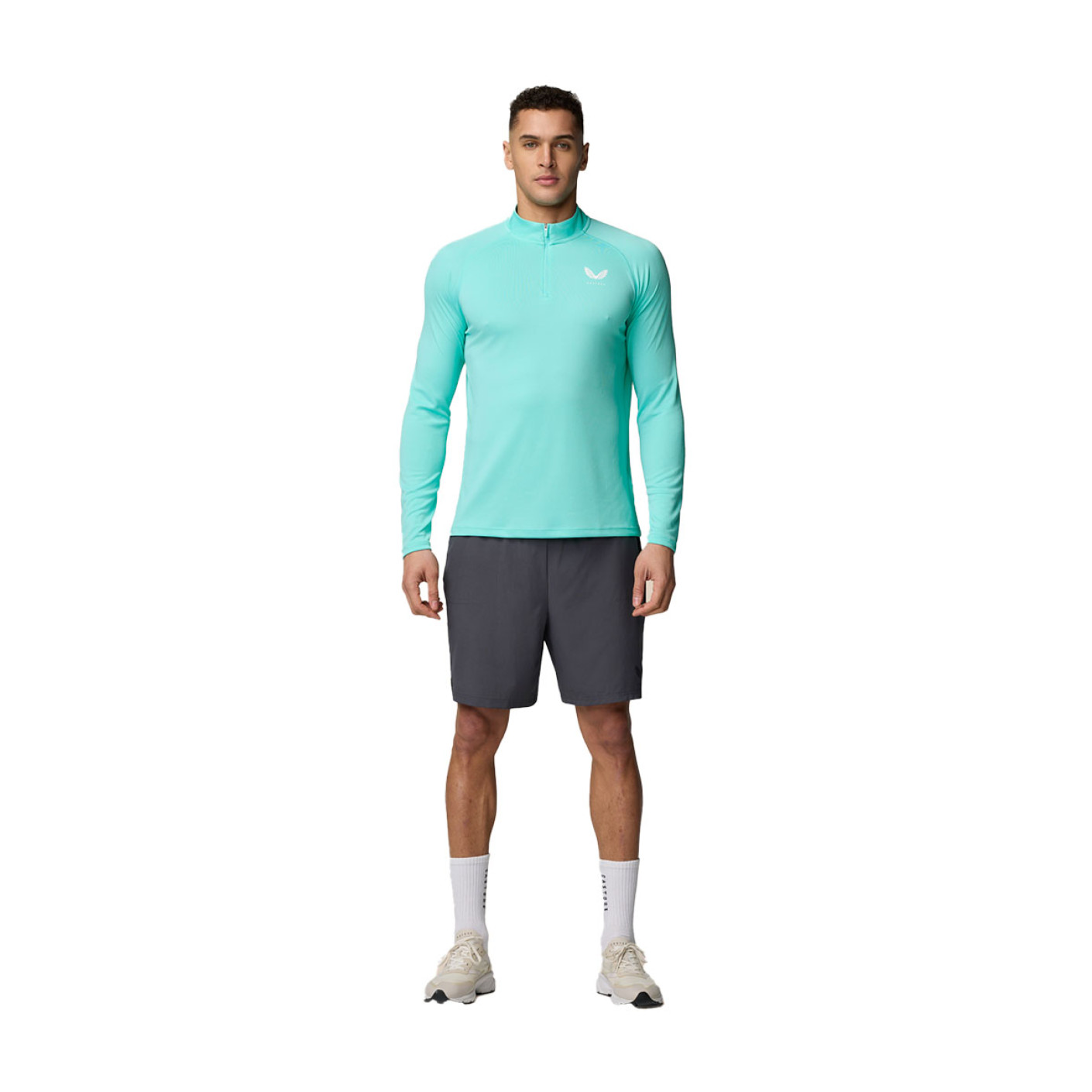 Castore Adapt Trainingstrui 1/4-Zip Lichtblauw Wit