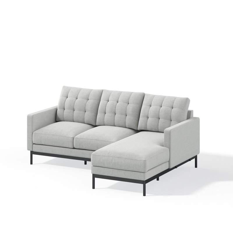 Thompson 77.6&prime;&prime; Wide Reversible Modular Sofa & Chaise