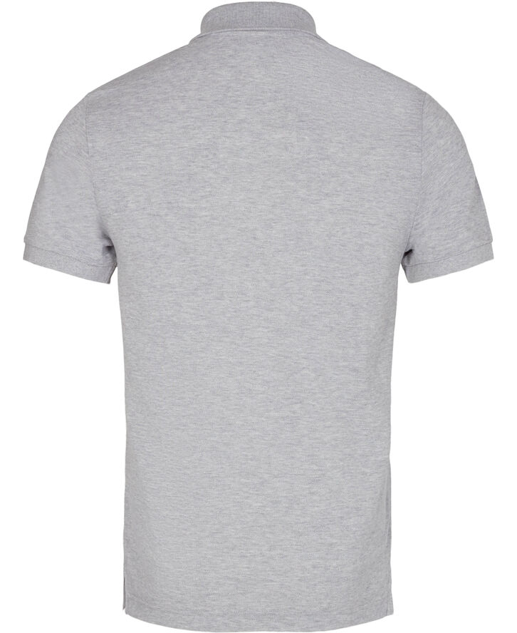 Lacoste SHORT SLEEVED RIBBED COLLAR SHIRT Grå