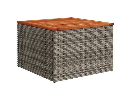 VIDAXL - Canapé Salon de jardin avec coussins 7 pcs gris résine tressée