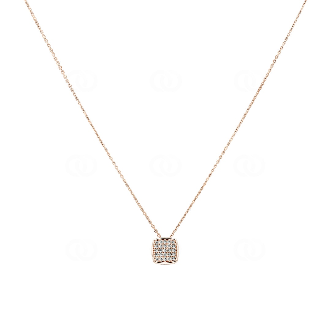 Collier mit Anhänger 750/18 K Roségold mit Diamanten 0.06 ct H/si by CHRISTIAN