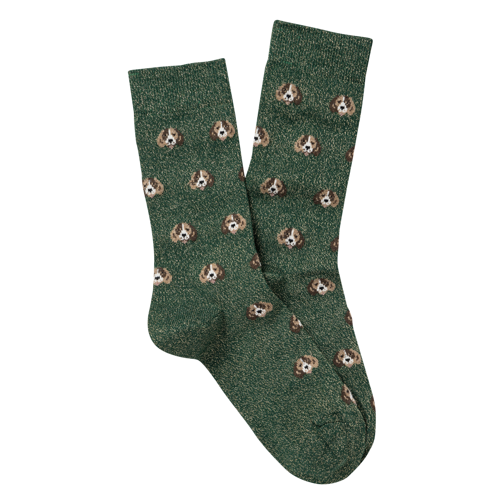 POPPY - Chaussettes imprimées en coton mélangé | Vert