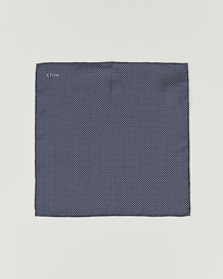 Eton Silk Polka Dot Pocket Square Navy