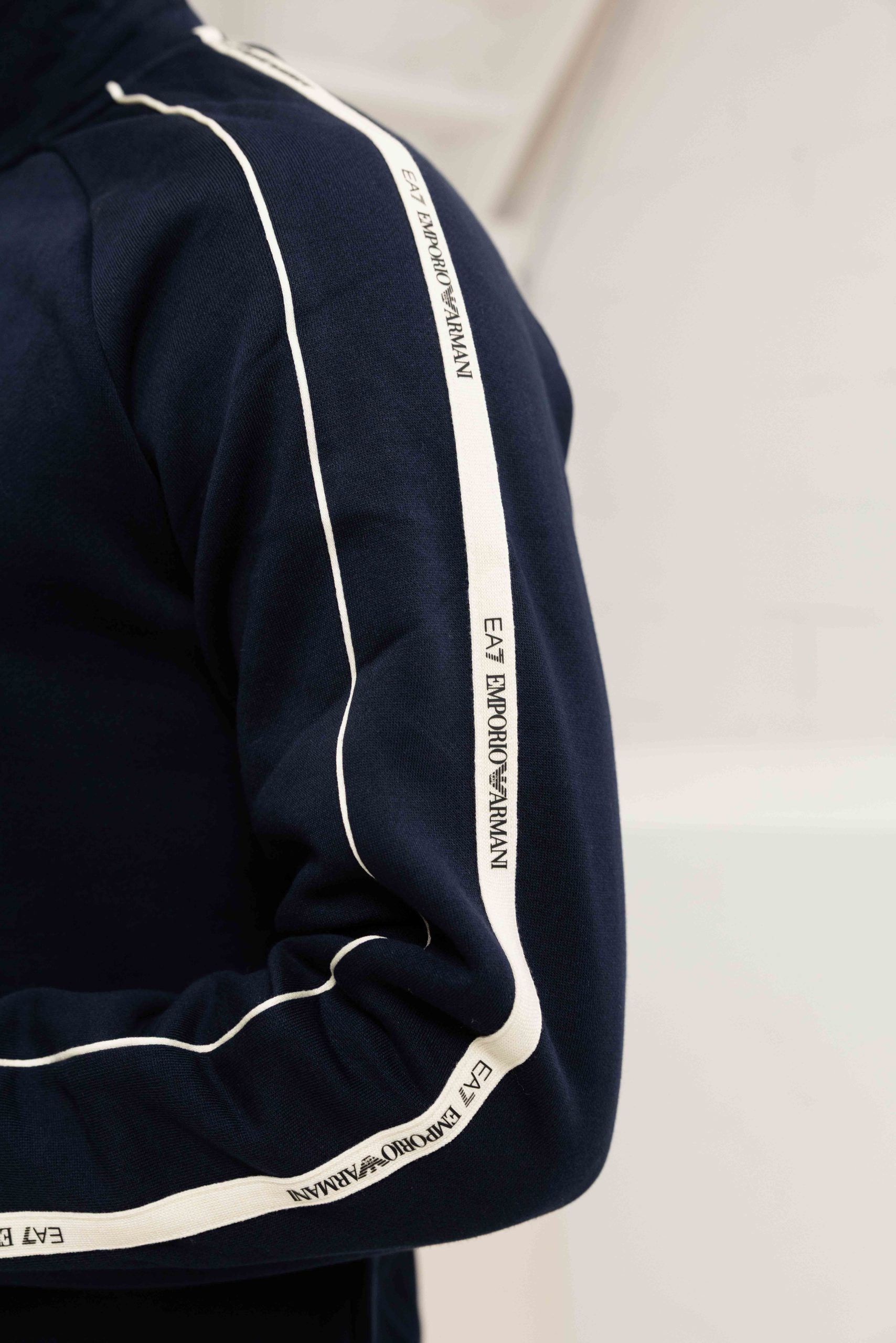 EA7 Emporio Armani 7M000971 Half Zip Sweater Heren Donkerblauw